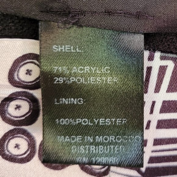 Desigual Black and White Geometric Print Coat US 6/8 - Picture 12 of 12